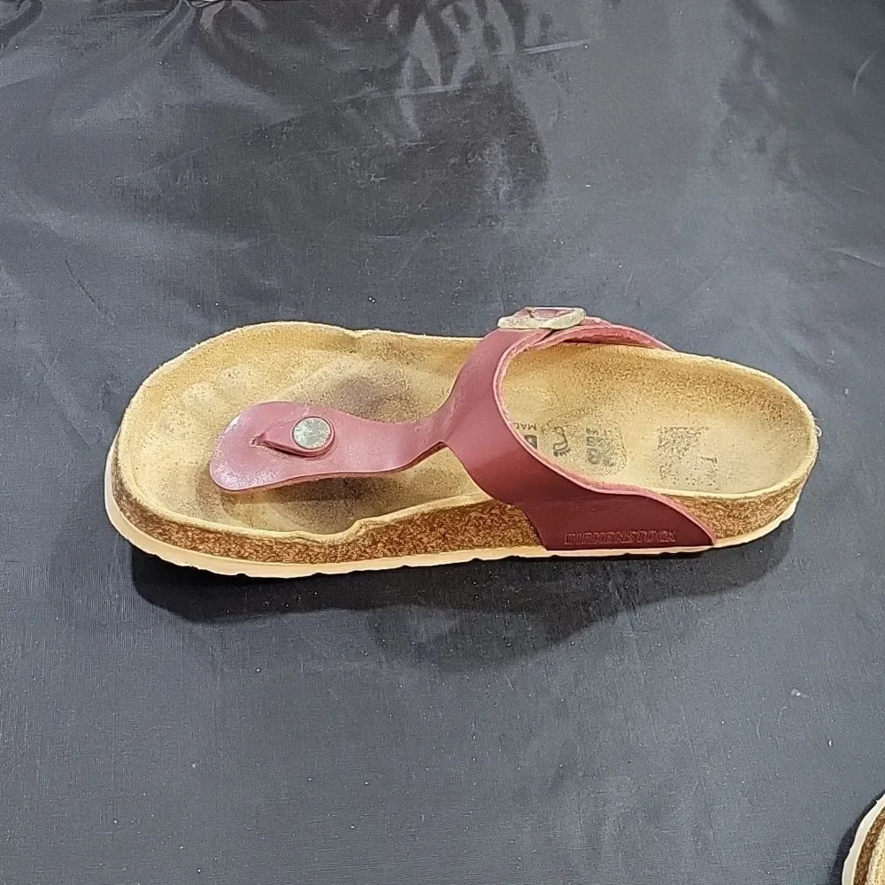 BIRKENSTOCK GIZEH SANDAL WASHED METALLIC